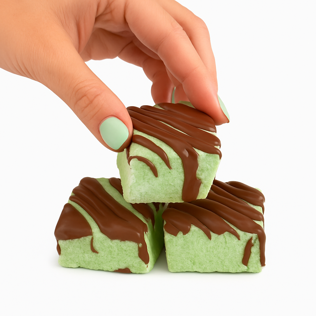 Guimauve au chocolat et à la menthe